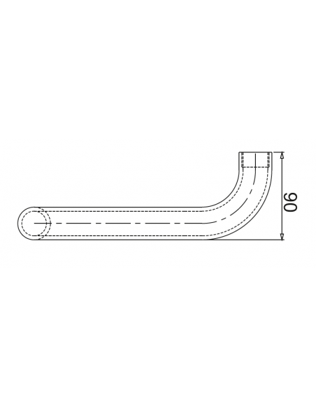 Juego Tirador Aluminio Semicircular Serie Premier