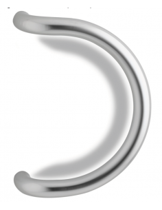 Juego Tirador Acero Inoxidable Semicircular Serie Premier