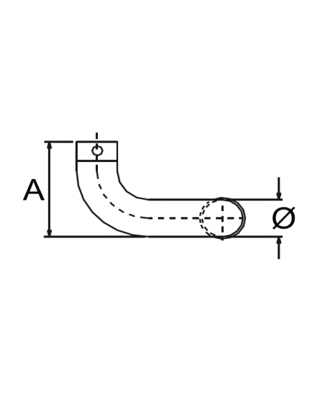 Juego Tirador Aluminio Codo Doble Serie Palma