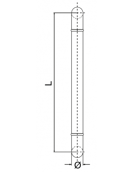 Juego Tirador Aluminio Codo Simple Serie Palma