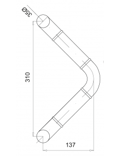 Juego Tirador Aluminio Rombo Serie Palma 2