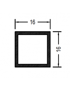 Cuadrado de 16 x 1.3mm