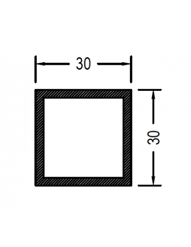 Cuadrado de 30 x 1.3mm