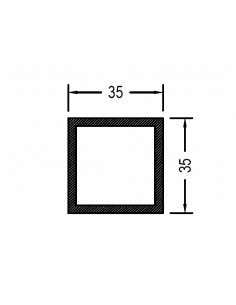 Cuadrado de 40 x 1.3mm