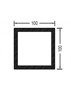 Cuadrado de 100 x 2.0mm