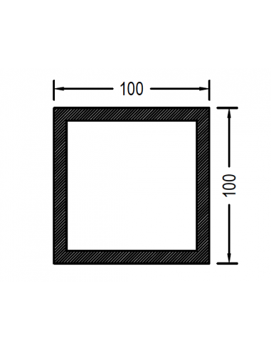 Cuadrado de 100 x 2.0mm