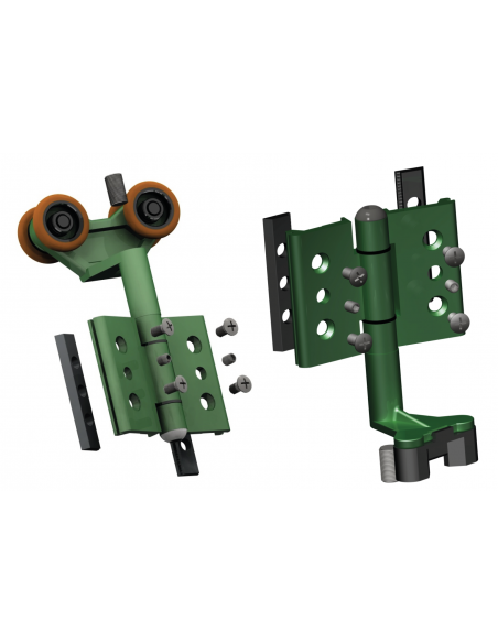 Juego Bisagra Rueda Patín PG100 SERIE PLEGABLE