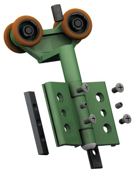 Juego Bisagra Rueda Patín PG100 SERIE PLEGABLE