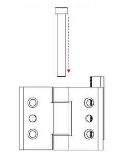 Bisagra con eje Extraíble PG103 SERIE PLEGABLE 2