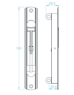 Cierre Embutido Doble Efecto PG104 SERIE PLEGABLE 2
