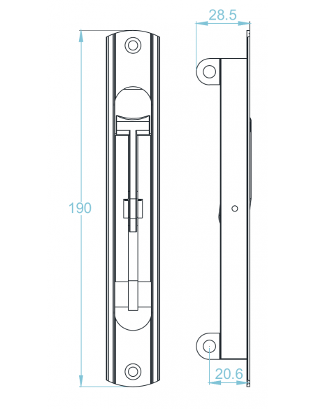 Cierre Embutido Doble Efecto PG104 SERIE PLEGABLE