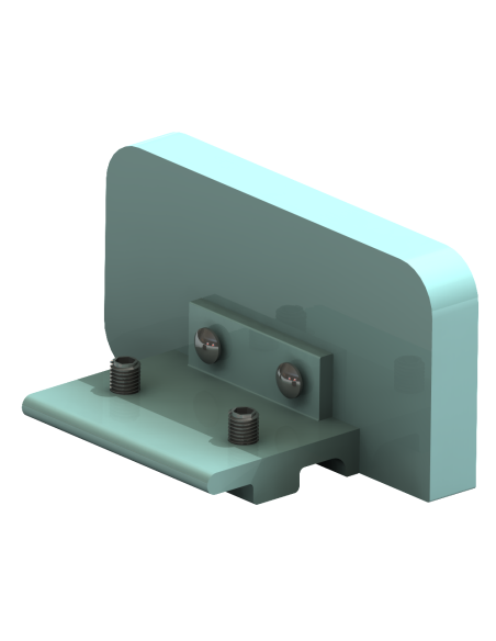 TAPA PARA PASAMANOS 80x40 SERIE  D´GLASS CERO