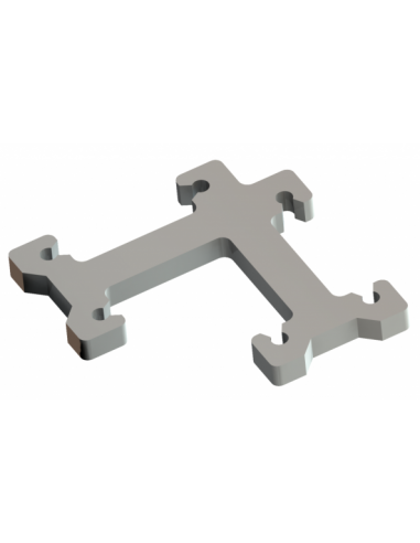 ESCUADRA BARANDILLA 90º SERIE  D´GLASS CERO