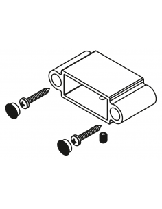SOPORTE LATERAL RECTANGULAR 51X21 SERIE  D´GLASS CERO 2