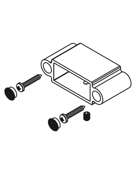 SOPORTE LATERAL RECTANGULAR 51X21 SERIE  D´GLASS CERO