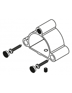 SOPORTE LATERAL PASAMANOS Ø60 SERIE  D´GLASS CERO 2