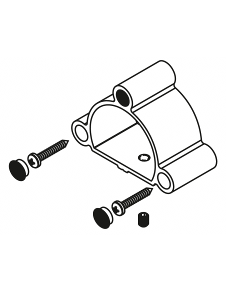 SOPORTE LATERAL PASAMANOS Ø60 SERIE  D´GLASS CERO