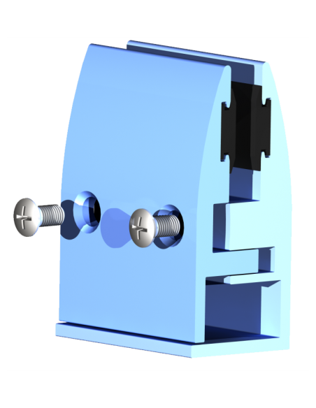 PINZA SUJECIÓN CRISTAL SERIE  D´GLASS CERO