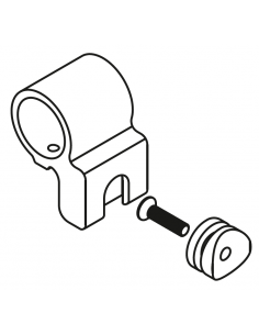 PINZA SUJECIÓN TUBO Ø30X3 SERIE D´GLASS CERO