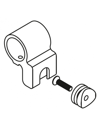 PINZA SUJECIÓN TUBO Ø30X3 SERIE D´GLASS CERO