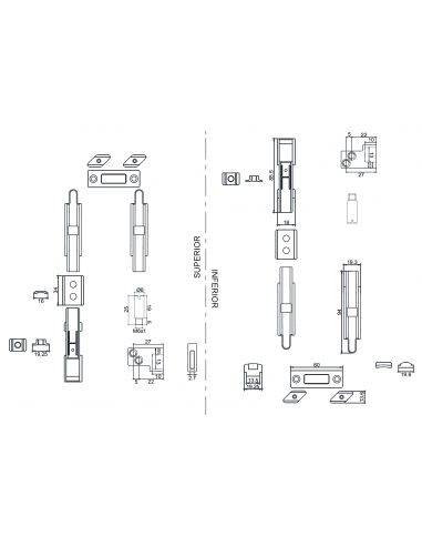 KIT DOBLE DE HOJA APERTURA EXTERIOR CAMARA EUROPEA
