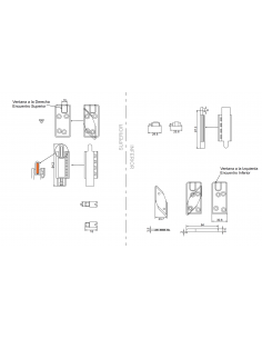 KIT SIMPLE DE HOJA  CAMARA 4000-6000 APERTURA EXTERIOR