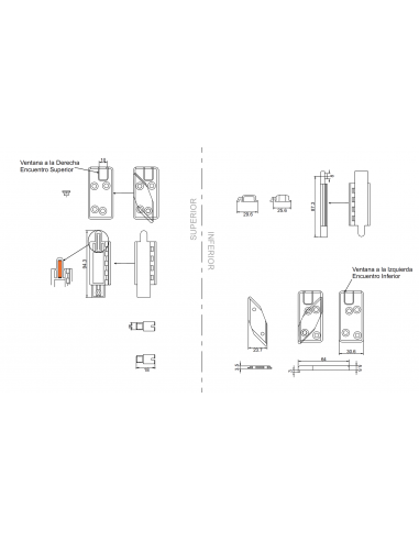 KIT SIMPLE DE HOJA  CAMARA 4000-6000 APERTURA EXTERIOR