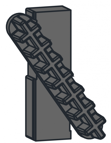 JUEGO DE TACOS PORTALAMAS DE MALLORQUINA (SUJECIÓN INTERIOR)