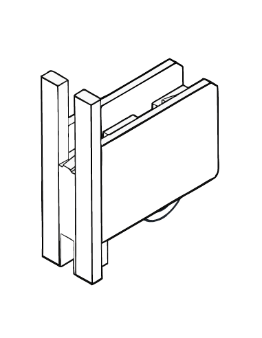 CARCASA PLASTICA FIJA ref: 166