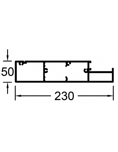 Travesaño lateral pérgola DG220TF