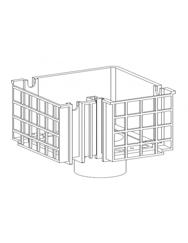 Esquina desagüe con salida DG220TF