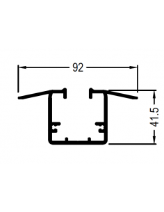 Perfil Inferior Embutido DG31/DG28