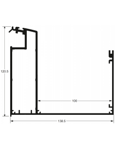 Travesaño con Canal TM16 Y TMV16