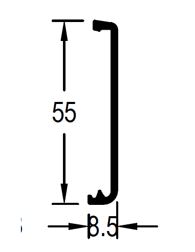 Tapa Perfil Hoja DG28