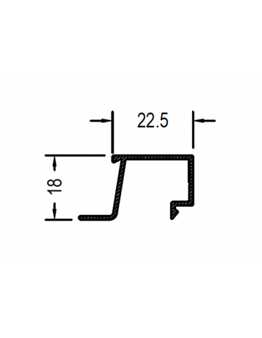 Junquillo recto H 14mm