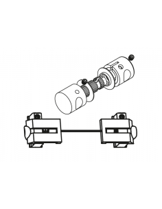 Pomo apertura doble DG24 aluminio