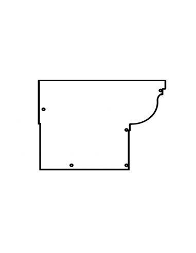 Tapa canalón con travesaño incorporado