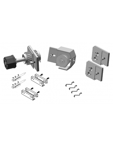 Kit motorización para cristal 2 calles sin motor