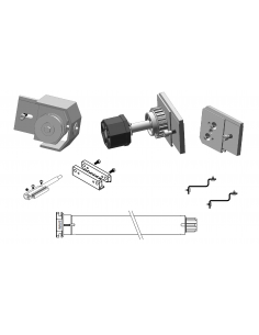 Kit motorizado para cristal 1 calles con motor