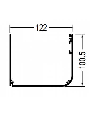 Canalón Desagüe DG26