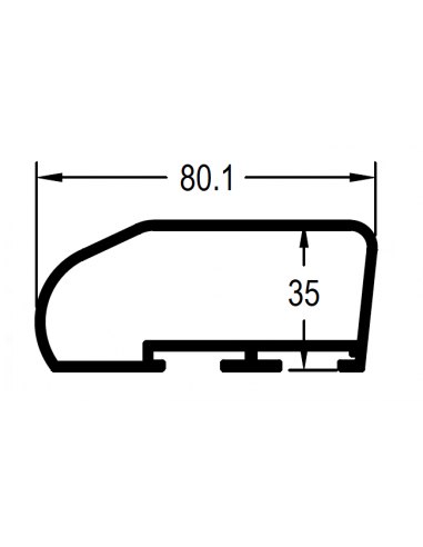 Pasamanos 77mm DG PLUS