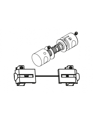 Pomo apertura ambos lados DG28 inox