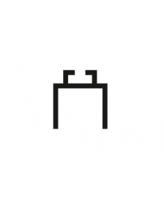 Soporte goma cierre lateral cristal 8 mm