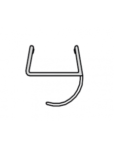 Goma vidrio 12 mm PVC rígido + flexible