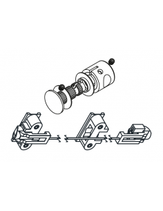 Pomo apertura 1 lado DG31 inox