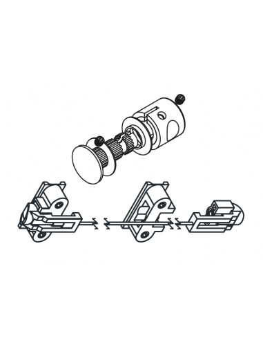 Pomo apertura 1 lado DG31 inox