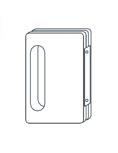 Asidero Central sin Cerradura D´GLASS20