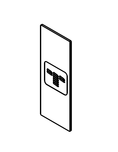 Tapa Soporte Zócalo D´GLASS45