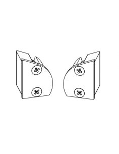 Tapa Pasamanos 77mm esquina D´GLASS PLUS