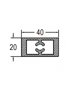 Pilastra 40x20 DG CERO